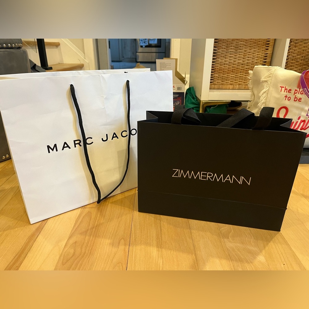 Marc Jacobs and Zimmerman Shopping Bags